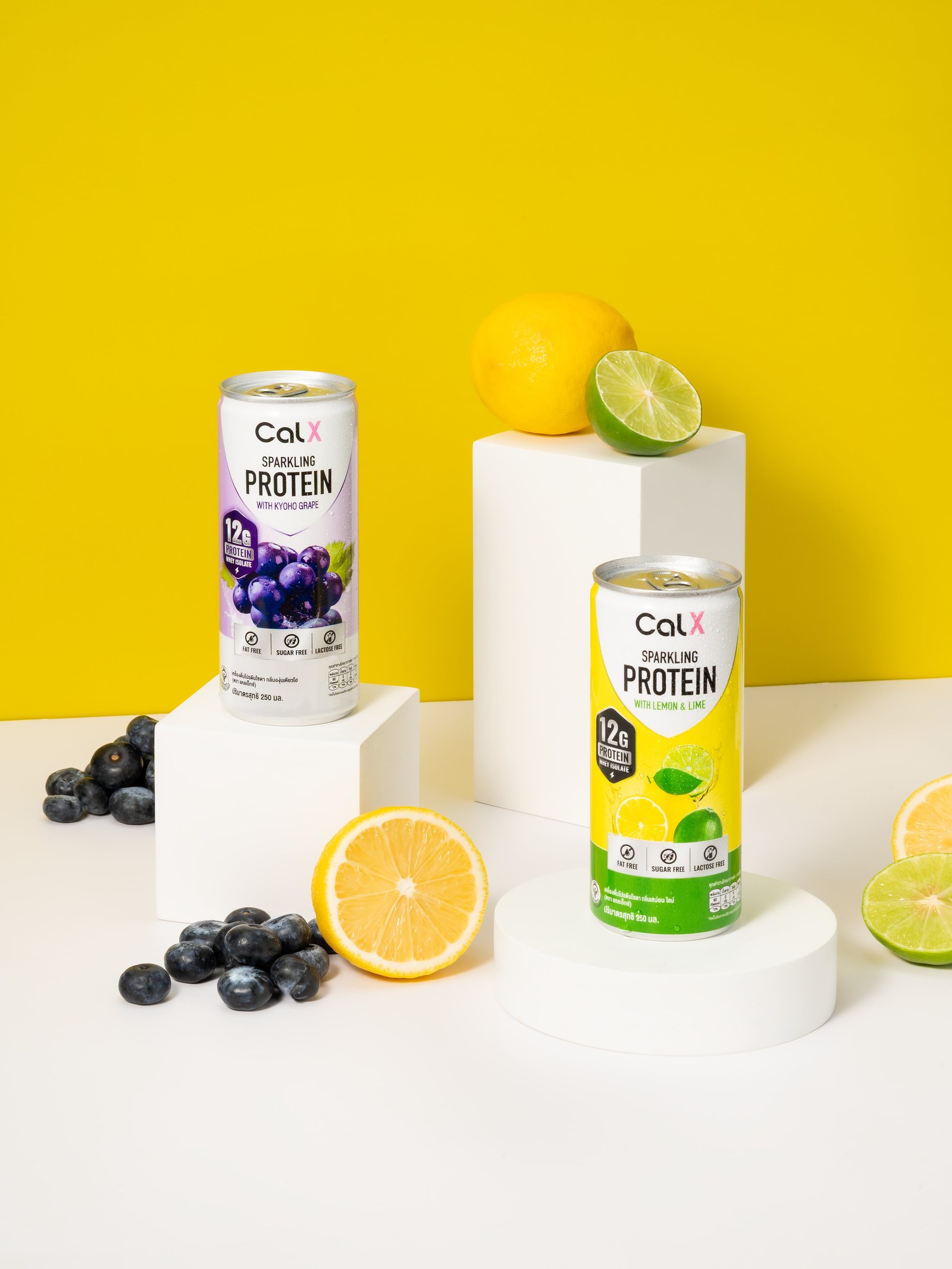 CALX Sparkling Protein — Kyoho Grape and Lemon & Lime